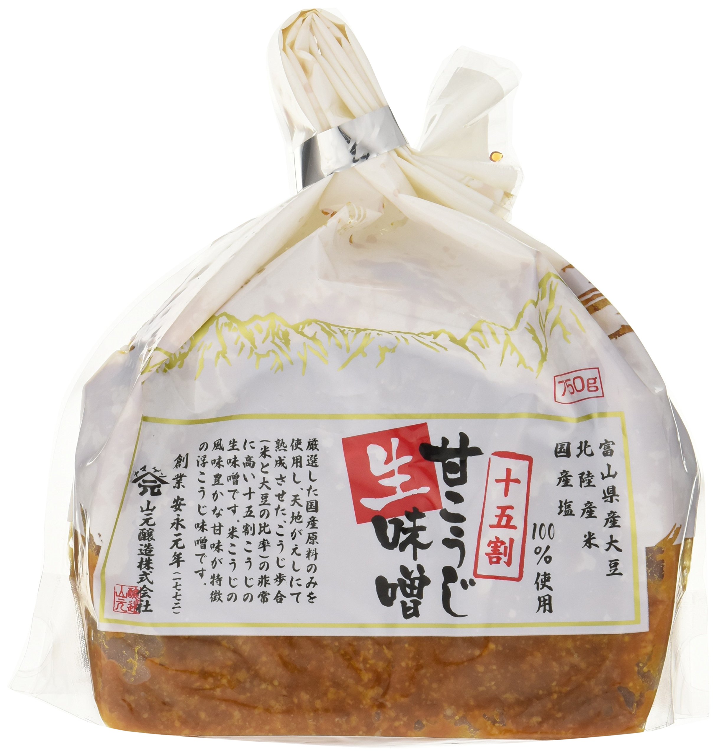 Amazon.co.jp: 山元醸造 無添加十五割甘こうじ生味噌 750g